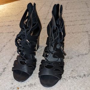 Black, Call it Spring lace up heels.